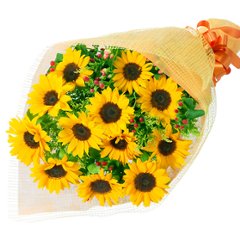 ひまわりの花束　525037の画像