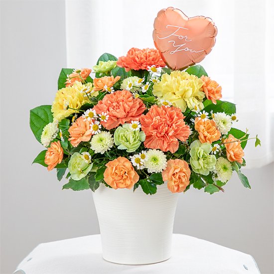 ハートバルーン アレンジ　521371画像