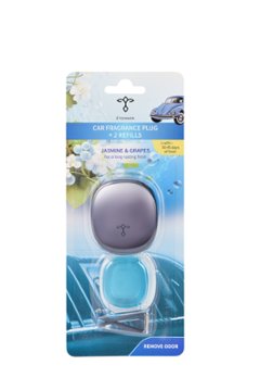 Car Fragrance Plug "Jasmin & Grapes" (Black)画像