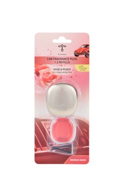 Car Fragrance Plug "Rose & Peach" (Gold)の画像