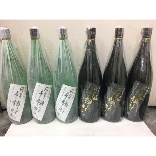 問わず語らず名も無き焼酎 1.8L （白/黒） 2種６本セット画像