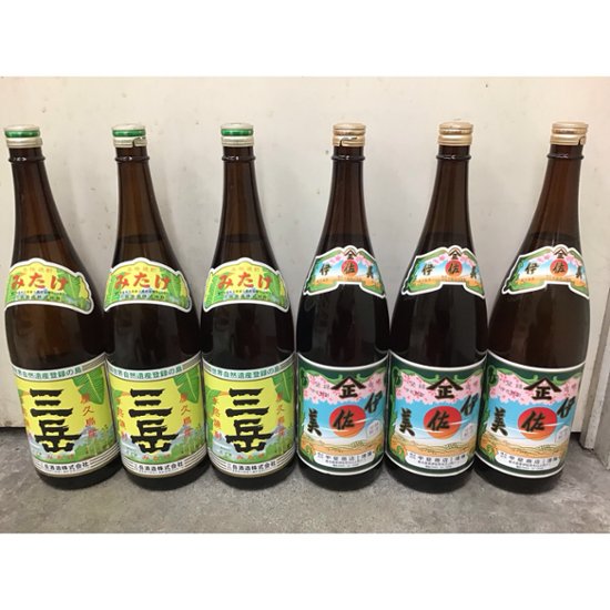 【鹿児島 芋焼酎 品薄 人気銘柄】　三岳 / 伊佐美　１．８L　２種６本セット画像