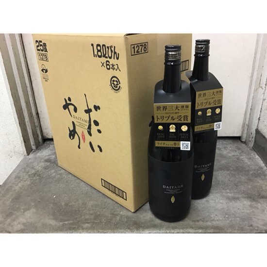 【濱田酒造】 だいやめ - DAIYAME-　１．８L　 １ケース（６本入）画像