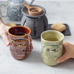 退職祝い 名入れ ペア 湯呑み 信楽焼 狸 日本土産 海外の方へ おしゃれ 高級 日本製 伝統工芸 縁起物 送別会 還暦祝い 古希 喜寿 長寿祝い 誕生日 プレゼント 結婚祝い ギフト画像