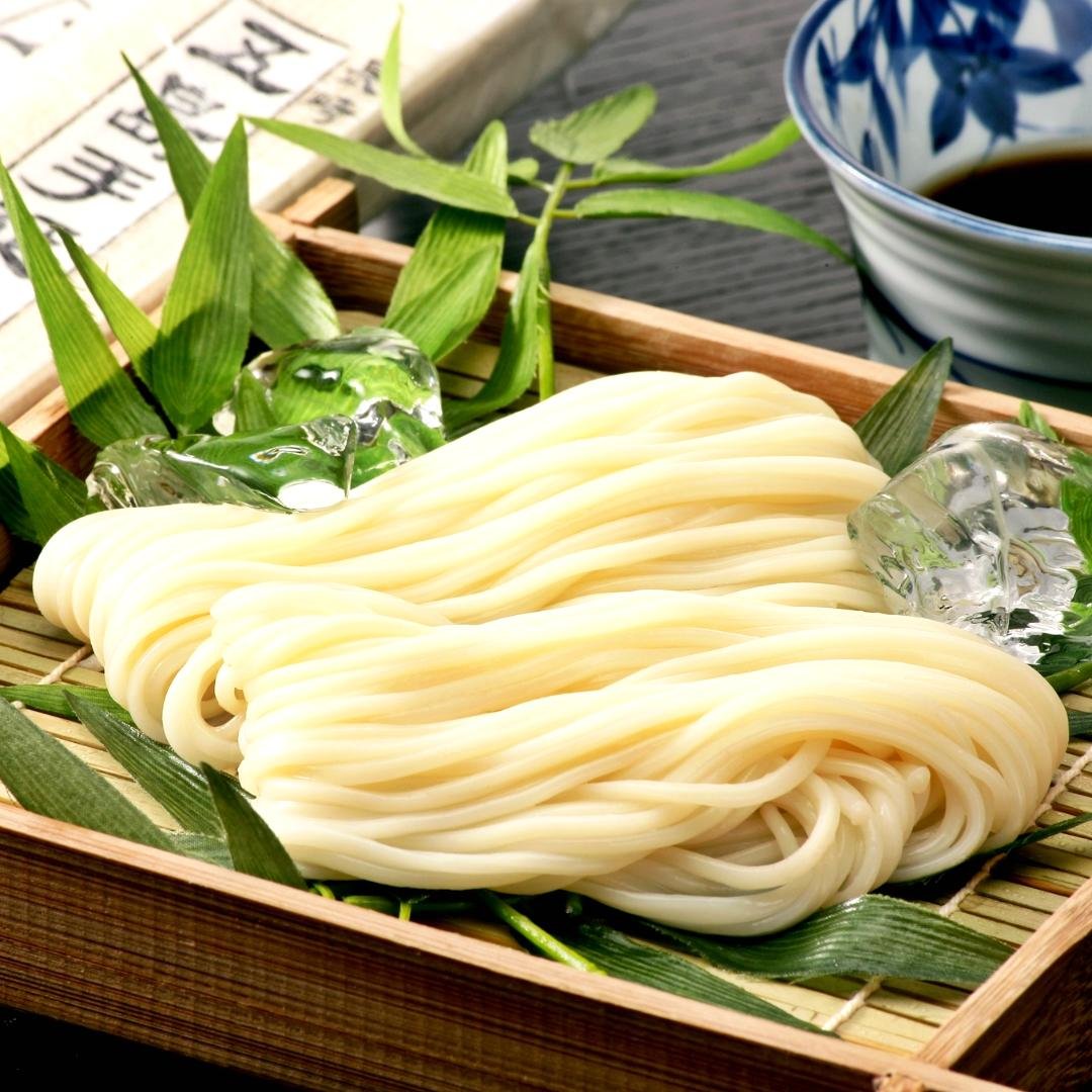 五島手延うどん３分麺(細麺）19cm　300g・飛魚（あご）だし10ｇ×3付｜茹で時間３分、時短で大好評。の画像