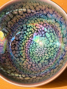 光彩油滴天目　ぐい呑の画像
