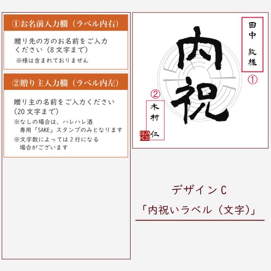 【内祝いに】　オリジナルラベルの純米吟醸ミニボトル（12本単位）画像