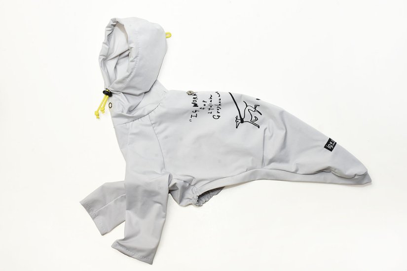 タフタウィンドパーカー／ライトグレー画像