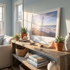 【国内配送・送料無料】夏×海×sea×青×波×空×リゾート×キャンバスアート×アートポスター【1~3営業日で出荷】[f755]画像