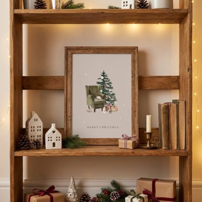 【国内配送・送料無料】クリスマス×シンプルデザインアート×Christmas/Xmas×キャンバスアート×アートポスター【1~3営業日で出荷】[f765]の画像