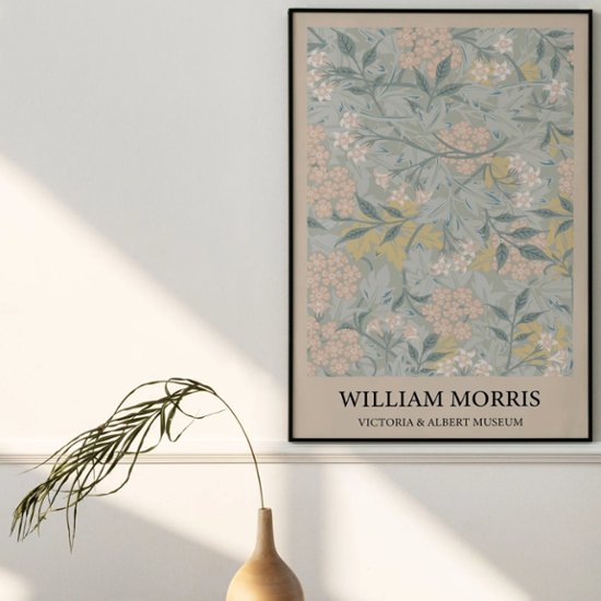 【送料無料】WILLIAM MORRIS（ウィリアムモリス）×グリーン植物パターンアート×キャンバスアート×アートポスター【1~3営業日で出荷・国内配送】[f784]画像