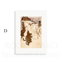 【送料無料】ミュシャ［LA PLUME(ラ・プリューム)］Alfons Maria Mucha×キャンバスアート×アートポスター【1~3営業日で出荷・国内配送】[f792]画像