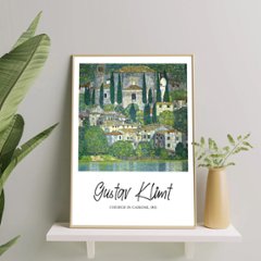 【送料無料】グスタフ・クリムト 【カッソーネの教会】×Gustav Klimt［Church in Cassone］油彩アート×キャンバスアート×アートポスター[f793]の画像