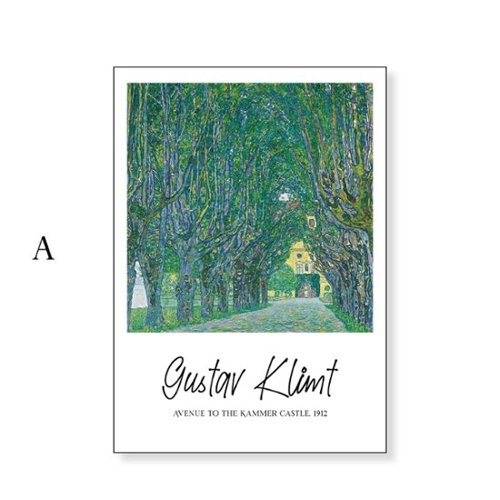 【送料無料】グスタフ・クリムト 【カンマー城庭園の並木道】×Gustav Klimt×油彩×キャンバスアート×アートポスター【1~3営業日で出荷・国内配送】[f794]画像