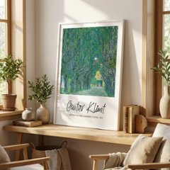 【国内配送・送料無料】グスタフ・クリムト 【カンマー城庭園の並木道】×Gustav Klimt×油彩×キャンバスアート×アートポスター【1~3営業日で出荷】[f794]の画像