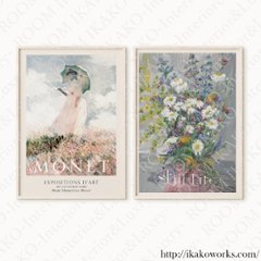 【送料無料】印象派×モネ×ゴッホ×花×人物画×風景×モダン×キャンバスアート×アートポスター【1~3営業日で出荷・国内配送】[f803]画像