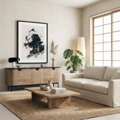 【国内配送・送料無料】墨×和モダン×インクアート×キャンバスアート×アートポスター【1~3営業日で出荷】[f804]画像