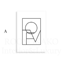 【国内配送・送料無料】ラインアート「HOME｜LOVE」シンプル・ミニマル×キャンバスアート×アートポスター【1~3営業日で出荷】[f807]画像