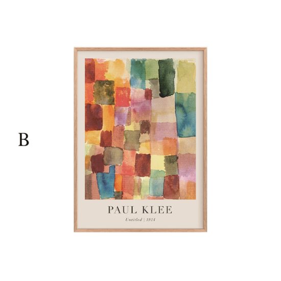 【送料無料】パウル・クレー(Paul Klee)×Colors×カラフル×おしゃれキャンバスアート×アートポスター【1~3営業日で出荷・国内配送】[f811]画像