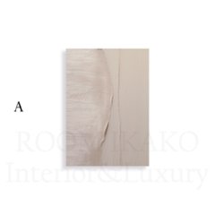 【送料無料】流・ピンクベージュインクデザイン×抽象×キャンバスアート×アートポスター【1~3営業日で出荷・国内配送】[f863]画像