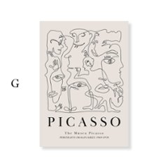 【送料無料】MATISSE×PICCASO×キャンバスアート×アートポスター【1~3営業日で出荷・国内配送】[f865]画像