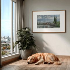 【送料無料】カミーユ・ピサロ(Camille Pissarro)×キャンバスアート×アートポスター【1~3営業日で出荷・国内配送】[f880]画像