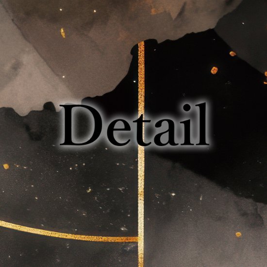 【国内配送・送料無料】［金環］ブラックゴールド×抽象水彩×キャンバスアート×アートポスター【1~3営業日で出荷】[f887]画像
