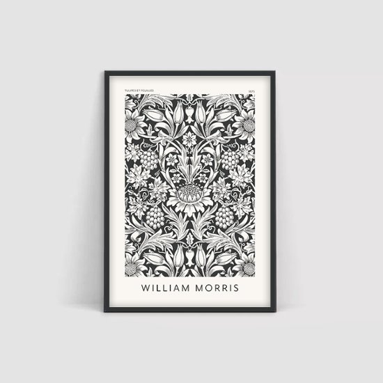 【送料無料】【国内配送】WILLIAM MORRIS（ウィリアムモリス）×植物画×デザインアート×キャンバスアート×アートポスター[f711]画像