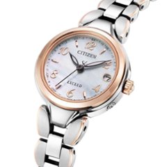 ES9474-59W ｴｸｼｰﾄﾞ【ﾉﾍﾞﾙﾃｨ付・国内正規品・ｷﾞﾌﾄ包装･ﾍﾞﾙﾄ調整無料】腕時計 ﾚﾃﾞｨｰｽ ｿｰﾗｰ電波の画像