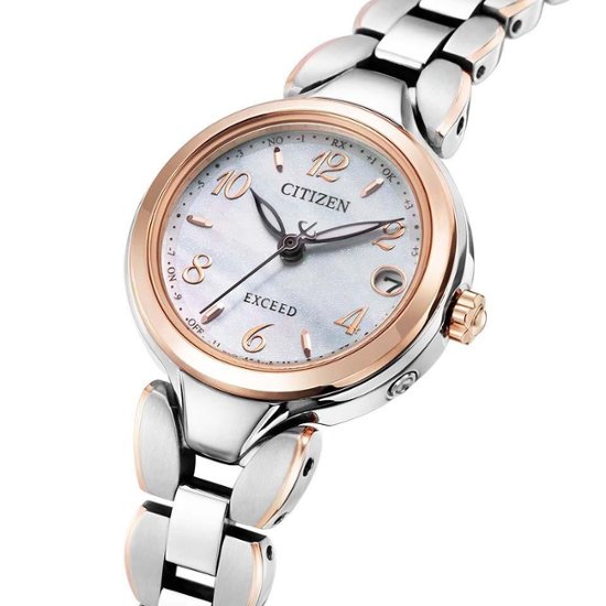 ES9474-59W ｴｸｼｰﾄﾞ【ﾉﾍﾞﾙﾃｨ付・国内正規品・ｷﾞﾌﾄ包装･ﾍﾞﾙﾄ調整無料】腕時計 ﾚﾃﾞｨｰｽ ｿｰﾗｰ電波画像