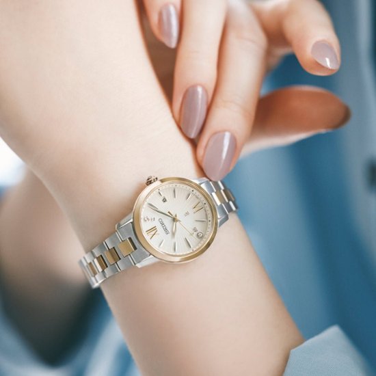 SSVW242 ｾｲｺｰﾙｷｱ【ﾉﾍﾞﾙﾃｨ付・ｷﾞﾌﾄ包装･ﾍﾞﾙﾄ調整無料･新品正規品】ｿｰﾗｰ電波　ﾚﾃﾞｨｰｽ腕時計 限定画像