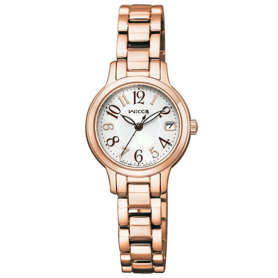 KH4-963-13　シチズンウイッカ【15時迄注文で本日発送】*水曜除く【正規ﾒｰｶｰ保証書付】【ｷﾞﾌﾄ包装･ｻｲｽﾞ調整無料】ソーラー画像