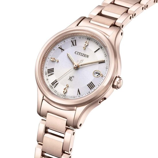 ES9497-96A ｸﾛｽｼｰ【ﾉﾍﾞﾙﾃｨ付･国内正規品･ｷﾞﾌﾄ包装･ﾍﾞﾙﾄ調整無料】ｿｰﾗｰ電波 ﾚﾃﾞｨｽ腕時計 ｼﾝﾌﾟﾙｱｼﾞｬｽﾄ画像