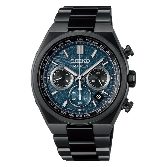 SBXY105 ｾｲｺｰｱｽﾄﾛﾝ【ﾉﾍﾞﾙﾃｨ付・ｷﾞﾌﾄ包装・ﾍﾞﾙﾄ調整無料・新品正規品】ｿｰﾗｰ電波 ﾒﾝｽﾞ腕時計 限定画像