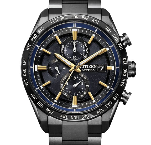 AT8289-67E アテッサ【ノベルティ付・ｷﾞﾌﾄ包装･ベルト調整無料・国内正規品】腕時計 メンズ ソーラー電波 限定 JAXA画像