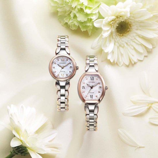  ES9484-55W ｴｸｼｰﾄﾞ【ﾉﾍﾞﾙﾃｨ付・国内正規品・ｷﾞﾌﾄ包装･ﾍﾞﾙﾄ調整無料】腕時計 ﾚﾃﾞｨｰｽ ｿｰﾗｰ電波画像