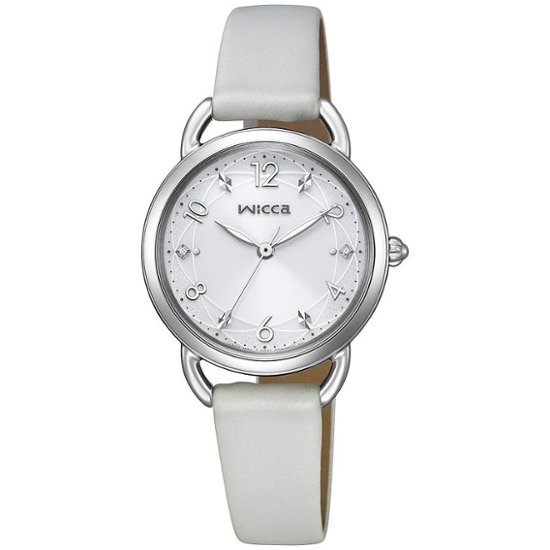 KP6-014-11 Citizenウィッカ【正規ﾒｰｶｰ保証書付･ｷﾞﾌﾄ包装･ﾍﾞﾙﾄ調整無料】腕時計 ﾚﾃﾞｨｽ ｿｰﾗｰ ｼﾝﾌﾟﾙｱｼﾞｬｽﾄ画像