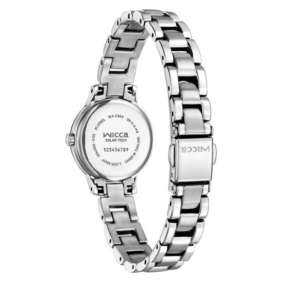 KH4-912-13 Citizenウィッカ【正規ﾒｰｶｰ保証書付･ｷﾞﾌﾄ包装･ﾍﾞﾙﾄ調整無料】腕時計 ﾚﾃﾞｨｽ ｿｰﾗｰ ｼﾝﾌﾟﾙｱｼﾞｬｽﾄ画像