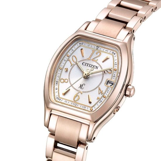 ES9354-69A クロスシー【ノベルティ付・国内正規品】【ｷﾞﾌﾄ包装･ｻｲｽﾞ調整無料】ｿｰﾗｰ電波　レディース腕時計画像