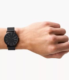  スカーゲン　SKW6579【国内正規品】腕時計 アナログ SIGNATUR 三針 ミッドナイト スチールメッシュウォッチ画像