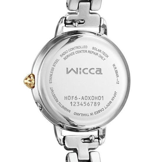 KL0-537-21 ウィッカ【正規ﾒｰｶｰ保証書付･ｷﾞﾌﾄ包装･ﾍﾞﾙﾄ調整無料】腕時計 ﾚﾃﾞｨｽ ｿｰﾗｰ電波画像