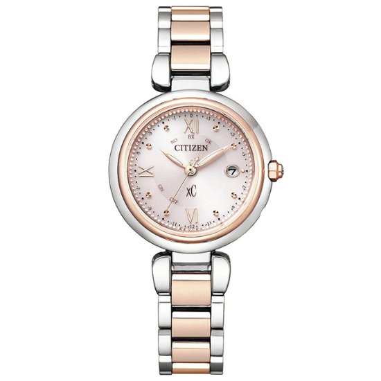 ES9465-50W クロスシー【ノベルティ付・国内正規品】【ｷﾞﾌﾄ包装･ｻｲｽﾞ調整無料】ｿｰﾗｰ電波　レディース腕時計 画像