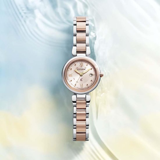 ES9465-50W クロスシー【ノベルティ付・国内正規品】【ｷﾞﾌﾄ包装･ｻｲｽﾞ調整無料】ｿｰﾗｰ電波　レディース腕時計 画像