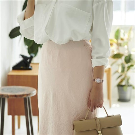 ES9498-69N:ｸﾛｽｼｰ【ﾉﾍﾞﾙﾃｨ付･国内正規品･ｷﾞﾌﾄ包装･ﾍﾞﾙﾄ調整無料】ｿｰﾗｰ電波 ﾚﾃﾞｨｽ腕時計 ｼﾝﾌﾟﾙｱｼﾞｬｽﾄ 限定画像