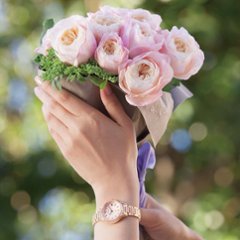 EC1164-53W クロスシー【ノベルティ付・国内正規品･ｷﾞﾌﾄ包装･ベルト調整無料】腕時計 レディース ｿｰﾗｰ電波 北川景子さん着用CMモデルの色違い画像