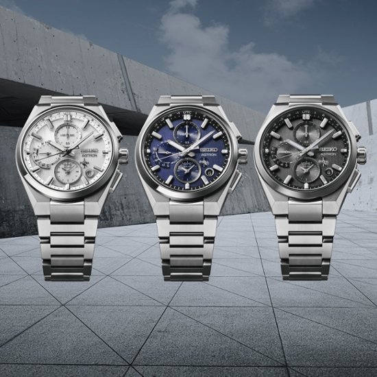 SBXC159・ｾｲｺｰｱｽﾄﾛﾝ【ﾉﾍﾞﾙﾃｨ付・ｷﾞﾌﾄ包装・ﾍﾞﾙﾄ調整無料・新品正規品】GPSｿｰﾗｰ電波 ﾒﾝｽﾞ腕時計画像