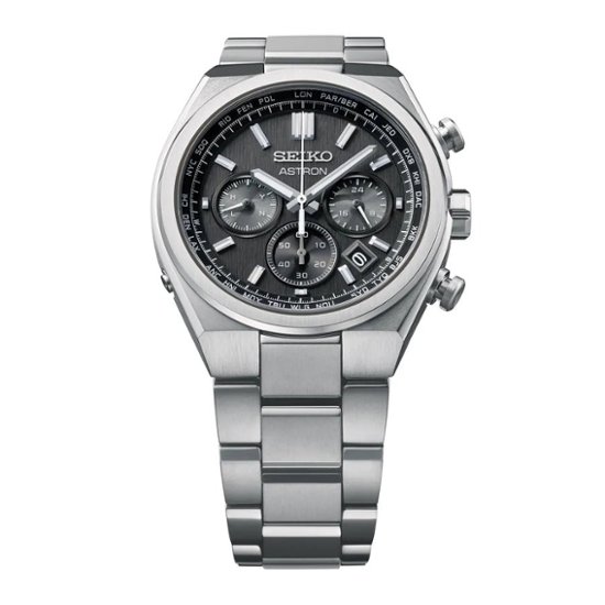 SBXY097 ｾｲｺｰｱｽﾄﾛﾝ【ﾉﾍﾞﾙﾃｨ付・ｷﾞﾌﾄ包装・ﾍﾞﾙﾄ調整無料・新品正規品】ｿｰﾗｰ電波 ﾒﾝｽﾞ腕時計 画像