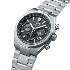 SBXY097 ｾｲｺｰｱｽﾄﾛﾝ【ﾉﾍﾞﾙﾃｨ付・ｷﾞﾌﾄ包装・ﾍﾞﾙﾄ調整無料・新品正規品】ｿｰﾗｰ電波 ﾒﾝｽﾞ腕時計 画像