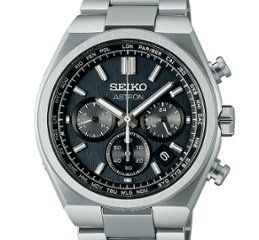 SBXY097 ｾｲｺｰｱｽﾄﾛﾝ【ﾉﾍﾞﾙﾃｨ付・ｷﾞﾌﾄ包装・ﾍﾞﾙﾄ調整無料・新品正規品】ｿｰﾗｰ電波 ﾒﾝｽﾞ腕時計 画像