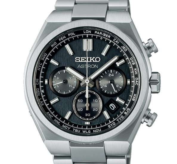 SBXY097 ｾｲｺｰｱｽﾄﾛﾝ【ﾉﾍﾞﾙﾃｨ付・ｷﾞﾌﾄ包装・ﾍﾞﾙﾄ調整無料・新品正規品】ｿｰﾗｰ電波 ﾒﾝｽﾞ腕時計 画像